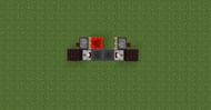 A basic hopper clock design without its redstone dust wiring applied (Image via Mojang).
